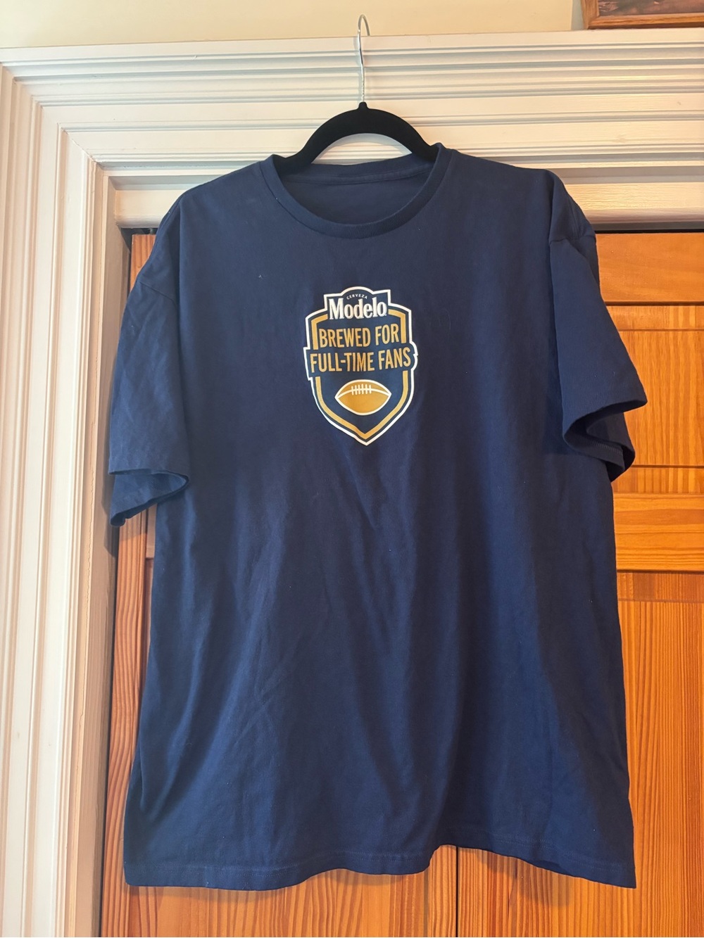 ModelCo Navy Short-Sleeve Logo Tee with Yellow Crest
